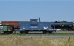 Montana Rail Link Caboose 1004 on a MofW Train - Columbus, Montana